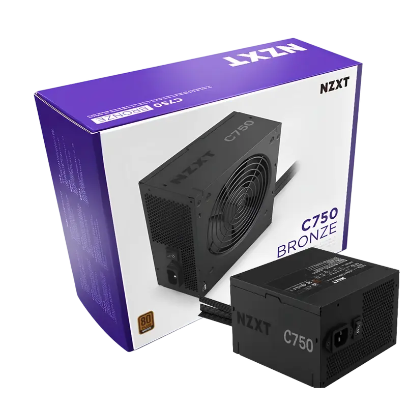 Tip Блок питания для компьютеров NZXT C750 ATX Черный