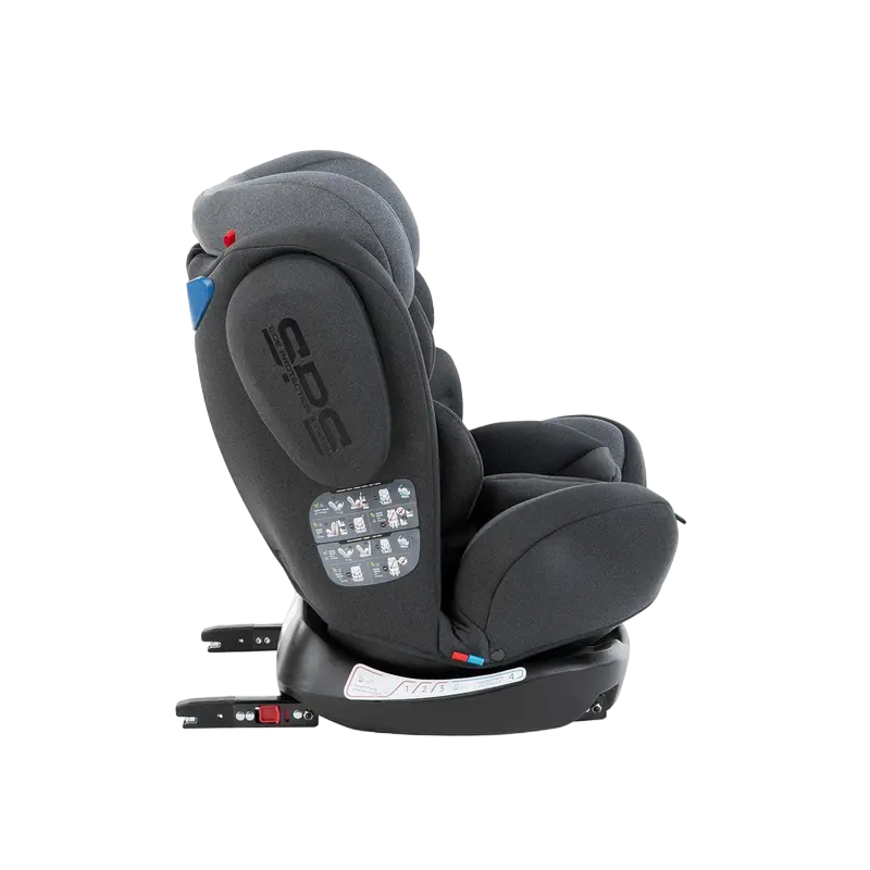 Детское автокресло Kikka Boo 4 Fix DOUBLE ISOFIX Серый