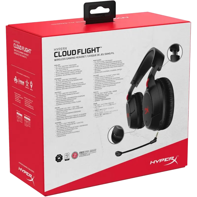 Căști HyperX Cloud Flight Negru