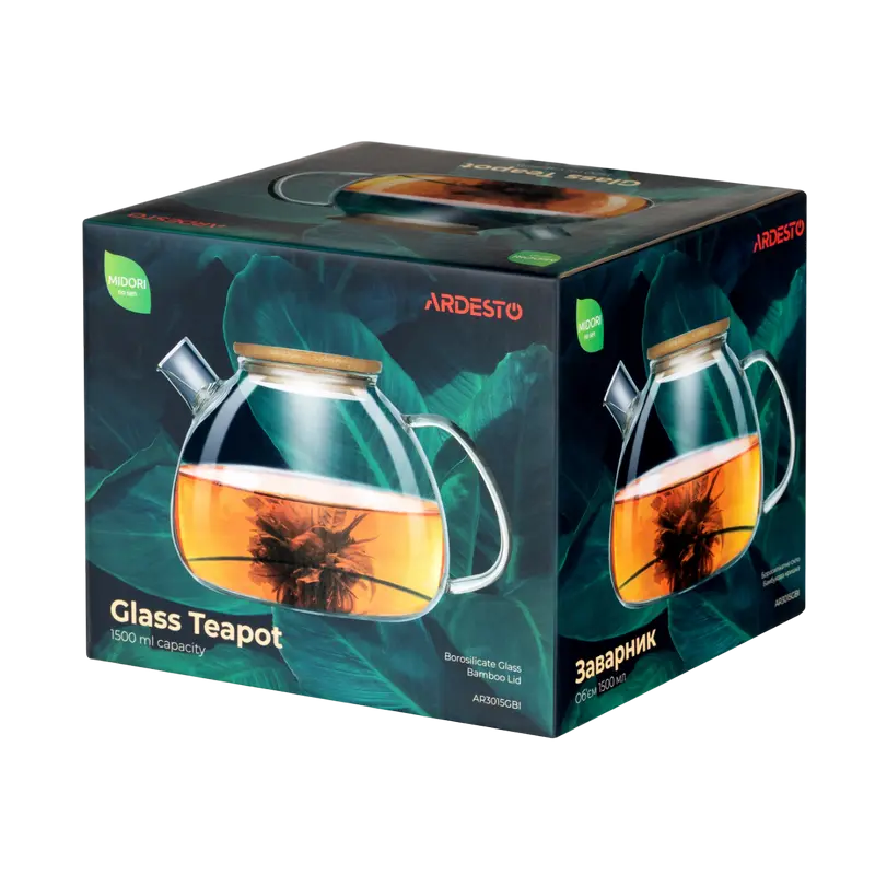 Заварочный чайник Ardesto Midori Midori Прозрачный