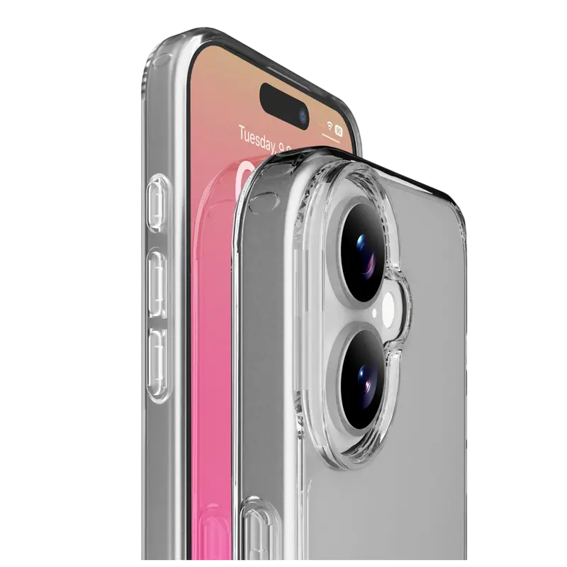 Husă Cellularline Apple iPhone 17 Clear Duo Case Clear Strong Transparent