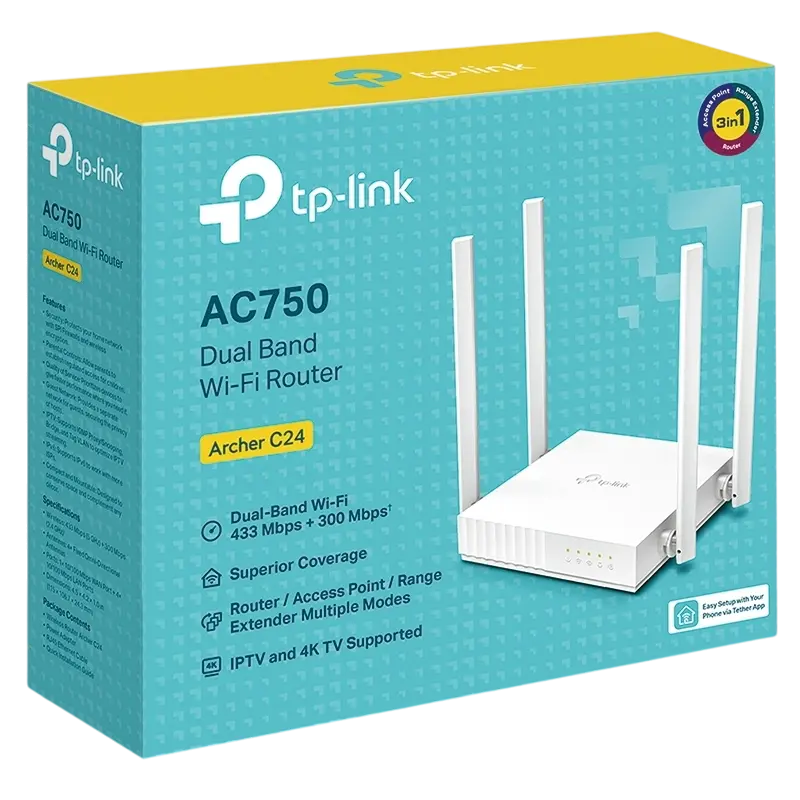 Беспроводной маршрутизатор TP-LINK Archer C24 Белый