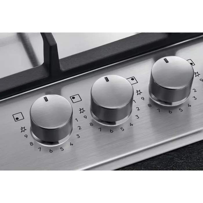 Газовая варочная панель AEG HGB64420SM Нержавеющая сталь