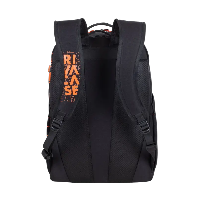 Rucsac zilnic Rivacase Heide Negru/Portocaliu