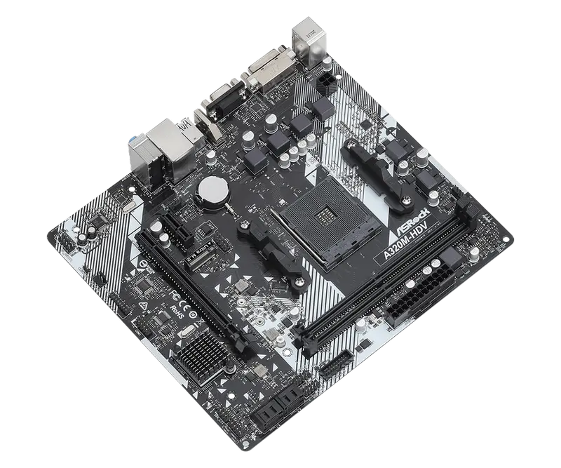 Материнская плата ASRock A320M-HDV R4.0 AM4 Micro-ATX