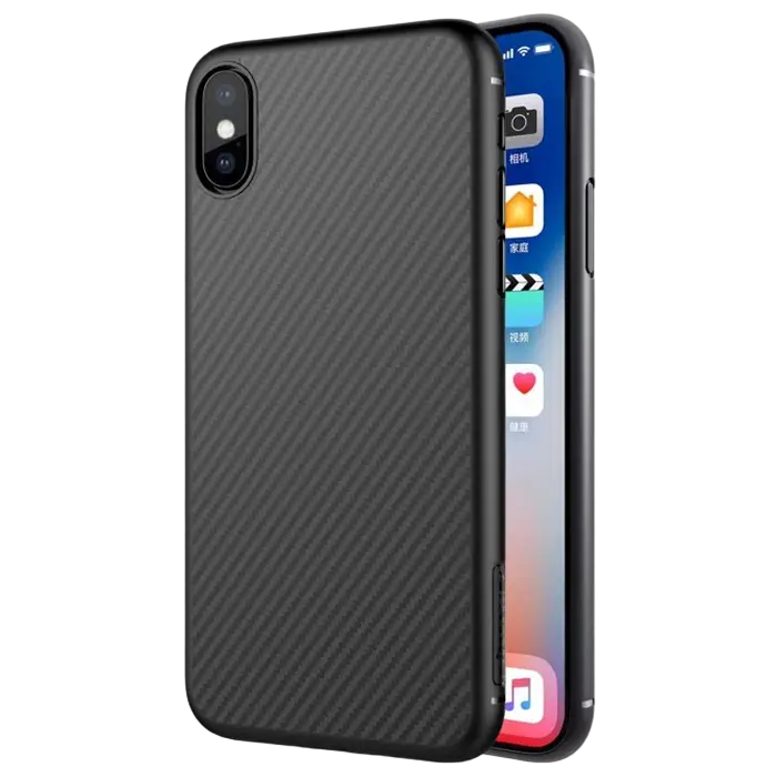Husă Nillkin Apple iPhone Xs Max Synthetic Fiber Synthetic Fiber Negru