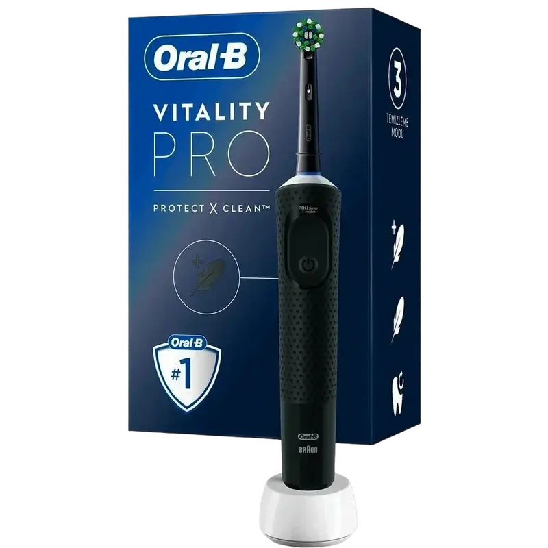 Электрическая зубная щетка Для взрослых Braun Oral-B Vitality Pro Чёрный