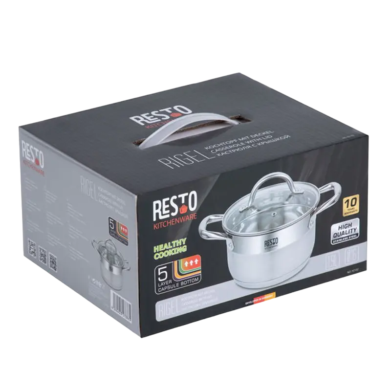 Кастрюля RESTO Rigel RIGEL Нержавеющая сталь