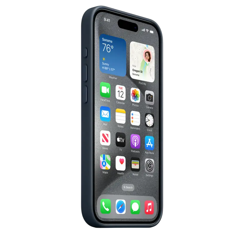 Чехол Apple iPhone 15 Pro FineWoven Case MagSafe FineWoven с MagSafe Тихоокеанский синий