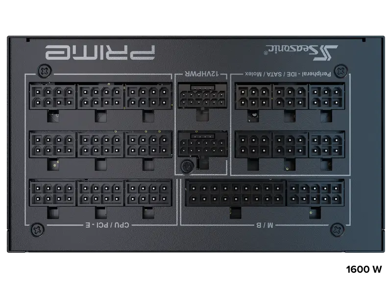 Tip Блок питания для компьютеров Seasonic Prime PX-1600 ATX Черный