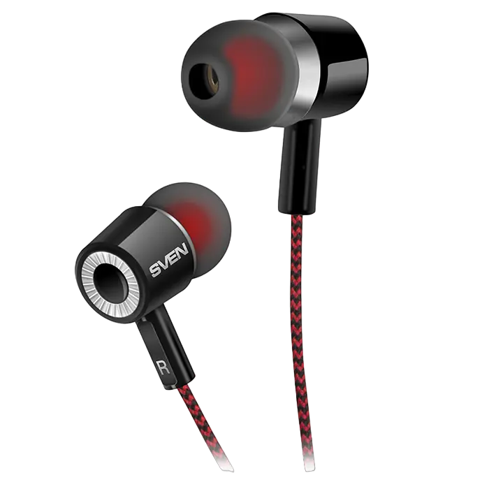 Наушники SVEN E-108 Чёрный/Красный
