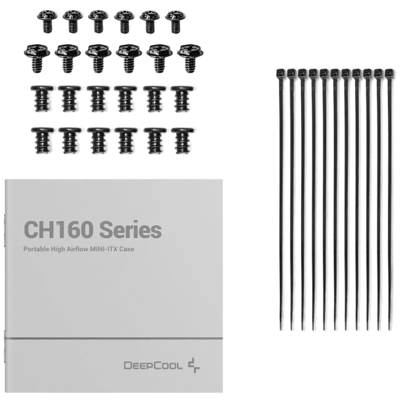 Компьютерный корпус Deepcool CH160 Mini-Tower Черный