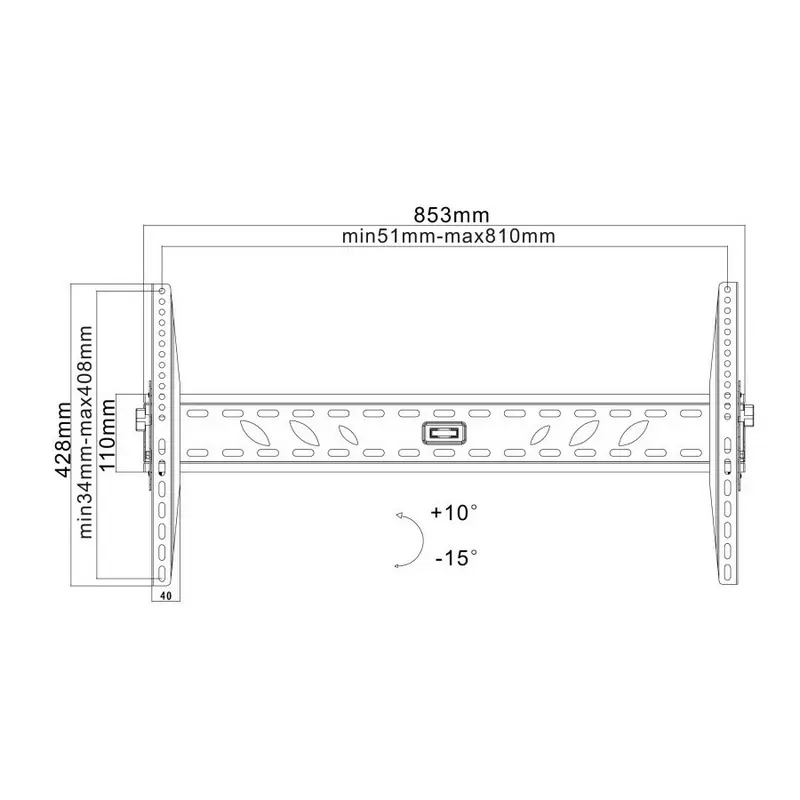 Кронштейн для телевизора Reflecta Plano Slim 63-8040T