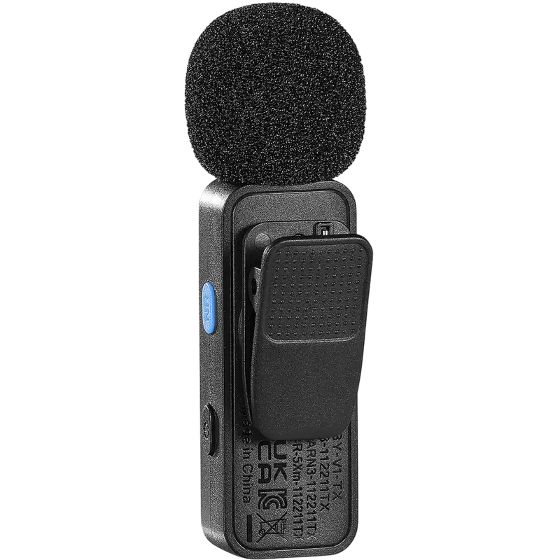 Портативный записывающий микрофон Boya BY-V10 Беспроводной Черный