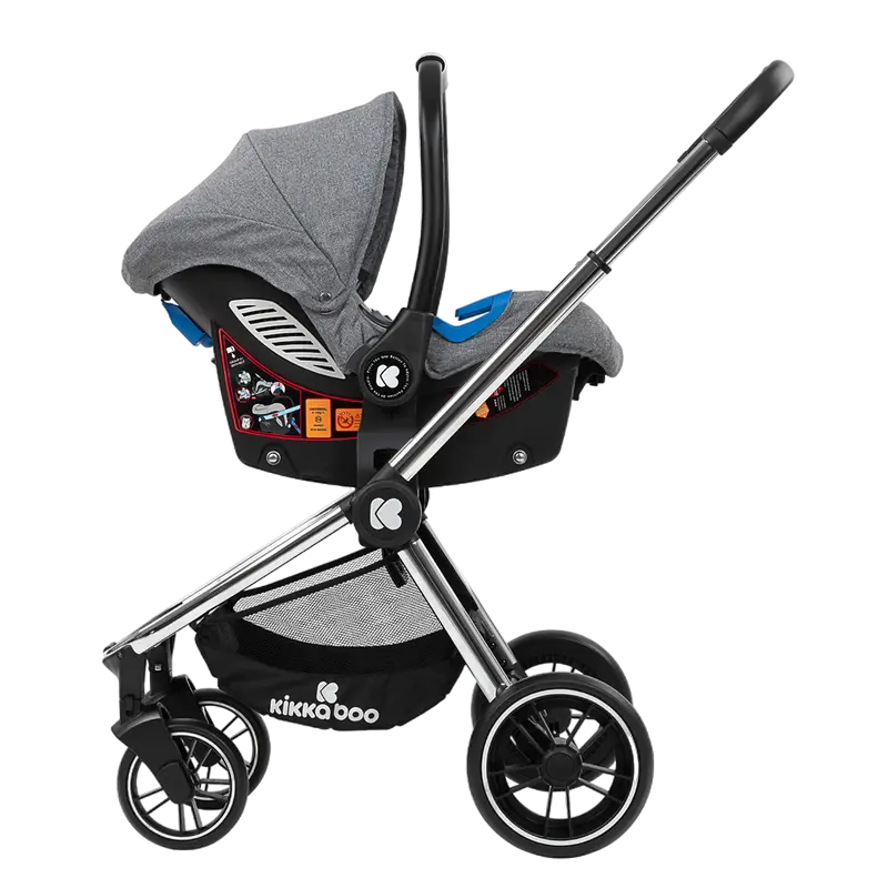 Коляска 3-в-1 Kikka Boo Vicenza Premium Серый