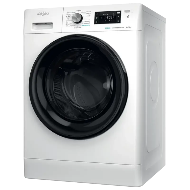 Mașină de spălat cu uscător Whirlpool FFWDB 976258 BV EE Alb