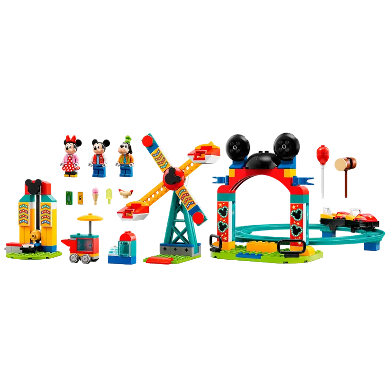 Конструктор LEGO Mickey, Minnie and Goofy's Fairground Fun Разноцветный