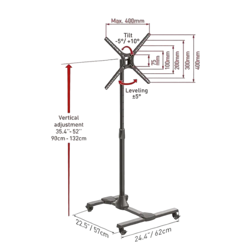 Кронштейн для телевизора BARKAN SW310H Черный