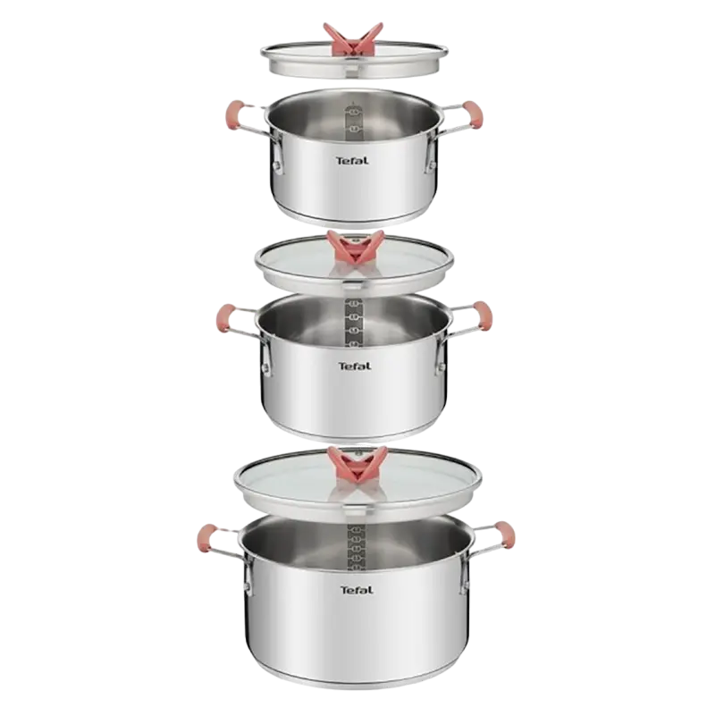 Set de cratițe Tefal Opti'Space Opti'Space Argintiu