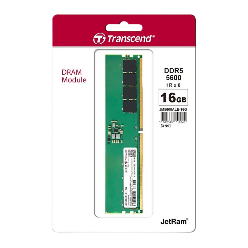 Memorie RAM Transcend JetRam JetRam 16GB Negru/Verde