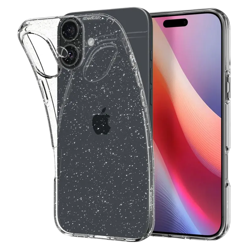 Husă Spigen Apple iPhone 16 Liquid Crystal Liquid Crystal Cristal cu sclipici