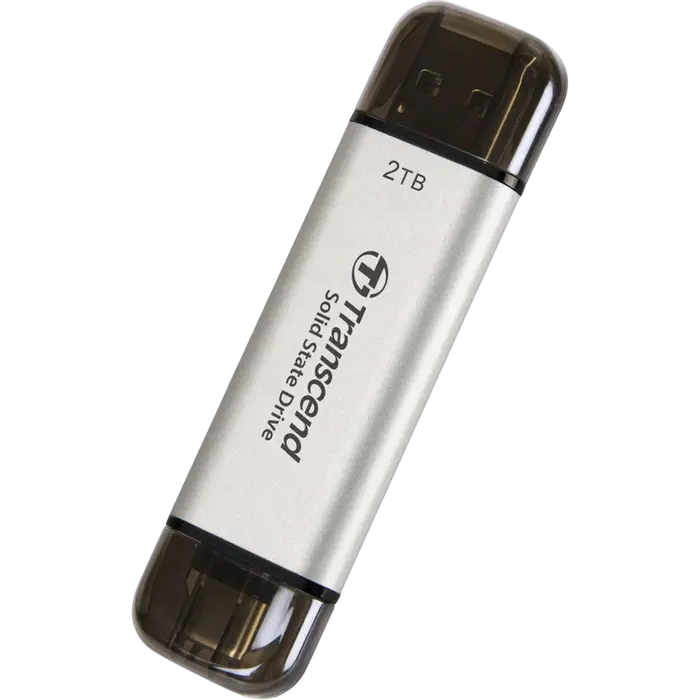 Внешний портативный SSD накопитель Transcend ESD310S 2 ТБ Серебристый