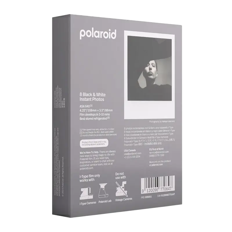 Фотобумага Polaroid Film B&W for i-Type