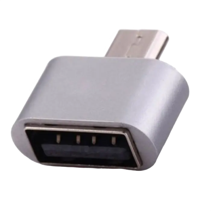 Адаптер USB Remax RA-OTG Серебристый