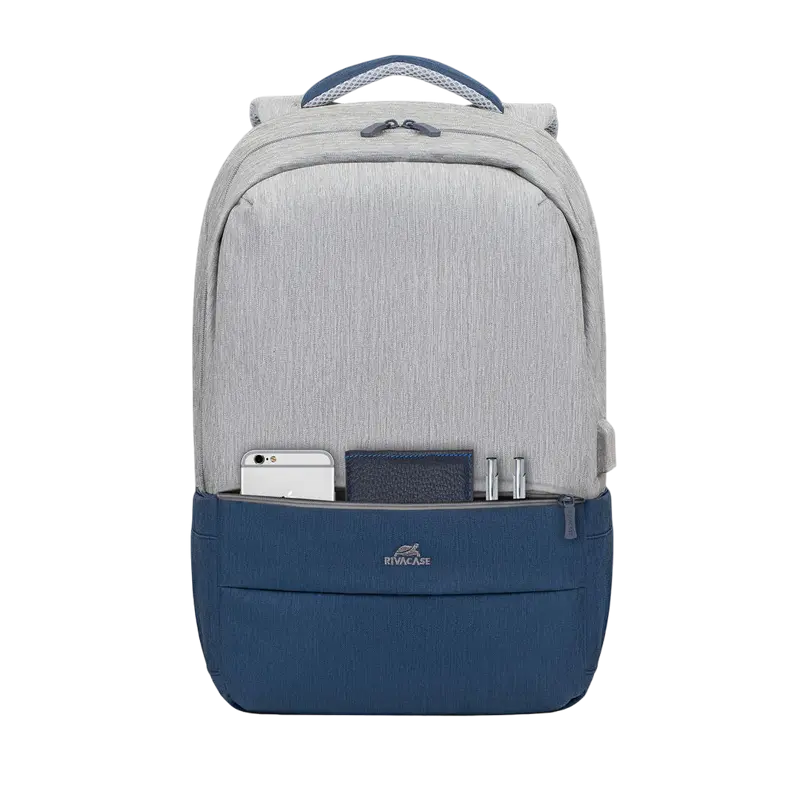 Рюкзак для ноутбука Rivacase Prater Серый/Синий
