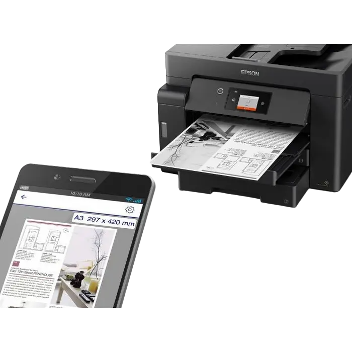 Струйный МФУ Epson M15140 Монохромный A3+ Черный