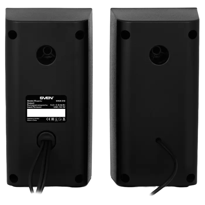 Компьютерные колонки SVEN 318 Черный