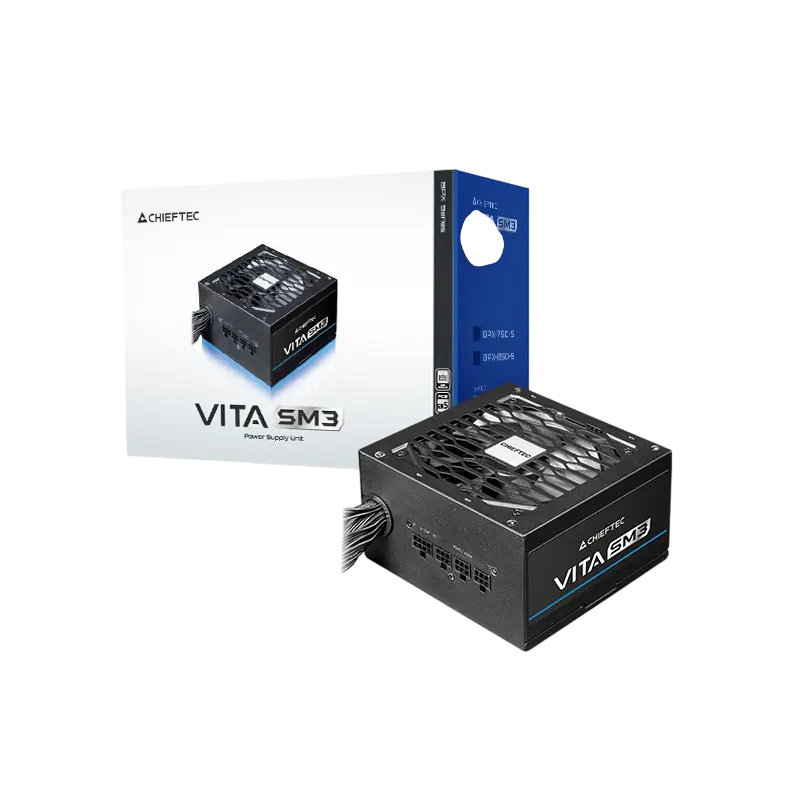 Tip Блок питания для компьютеров Chieftec Vita SM3 BPX-750-C ATX Черный
