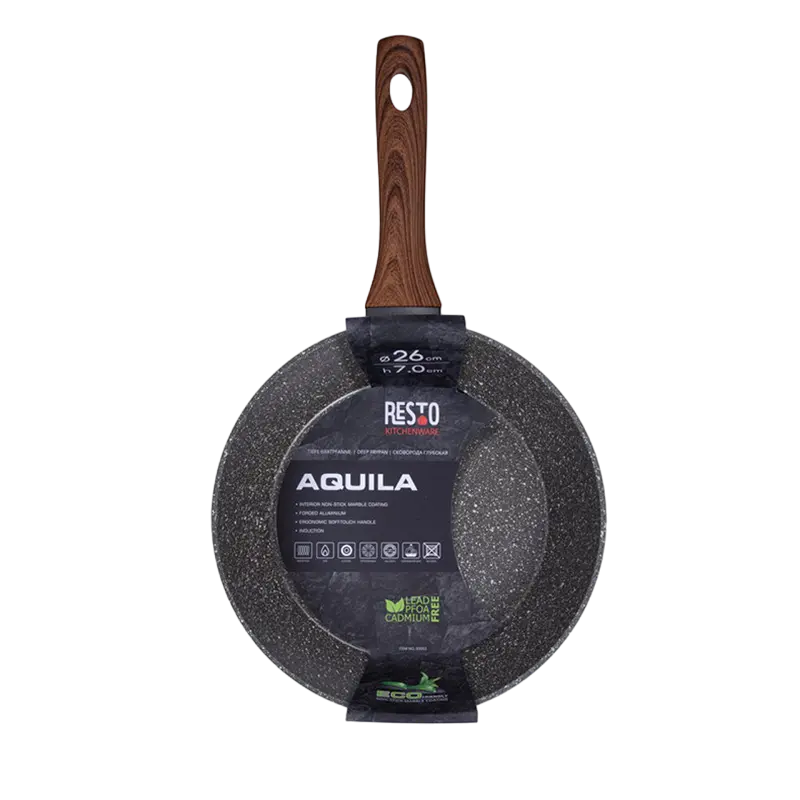 Сковорода глубокая RESTO Aquila AQUILA Серый