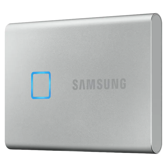Внешний портативный SSD накопитель Samsung T7 Touch 2 ТБ Серебристый
