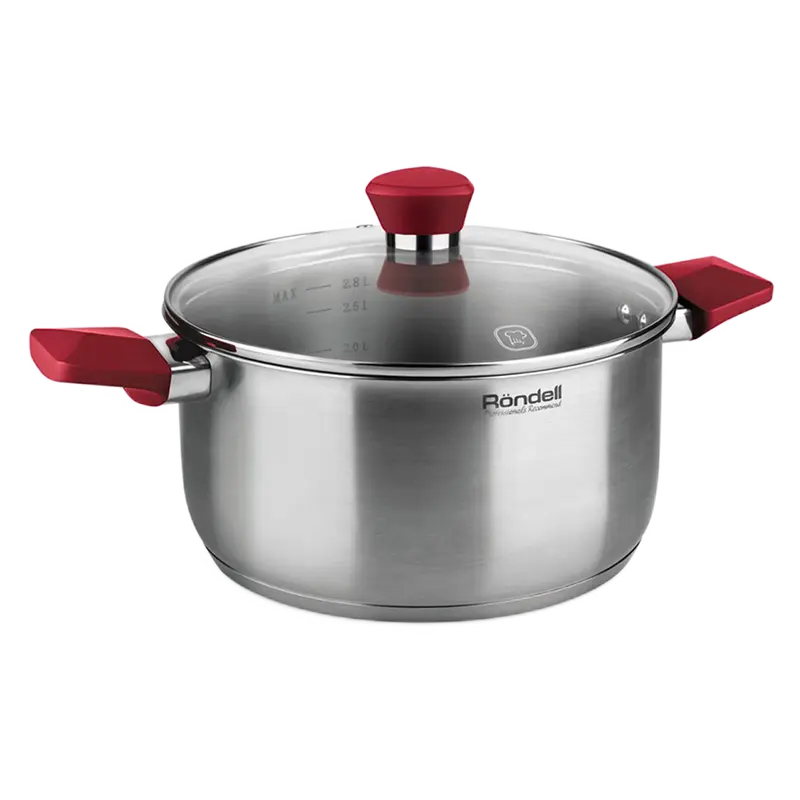 Набор посуды Rondell Strike Strike Черный Серебристый