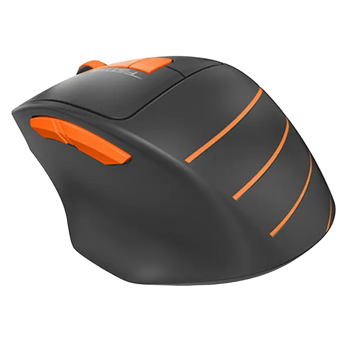 Беcпроводная мышь A4Tech FG30 Беспроводное Черный/Оранжевый