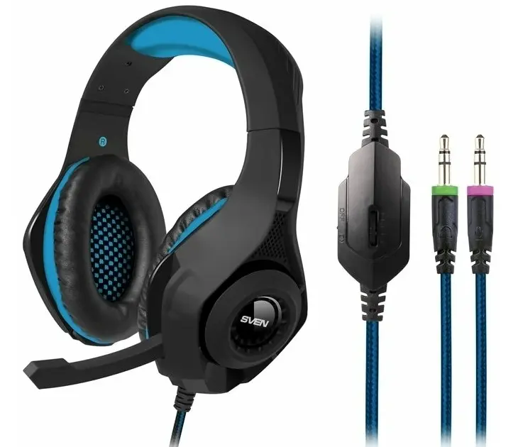 Наушники SVEN AP-G887MV Черный/Синий