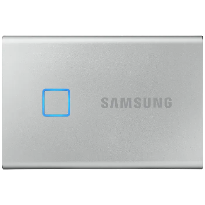 Внешний портативный SSD накопитель Samsung T7 Touch 2 ТБ Серебристый