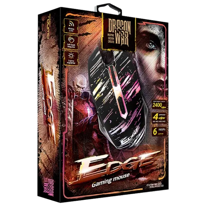 Игровая мышь QUMO Edge Беспроводное Чёрный