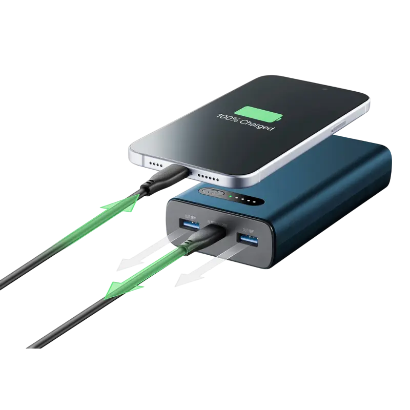 Портативное зарядное устройство Cellularline Fast PD Зелёный