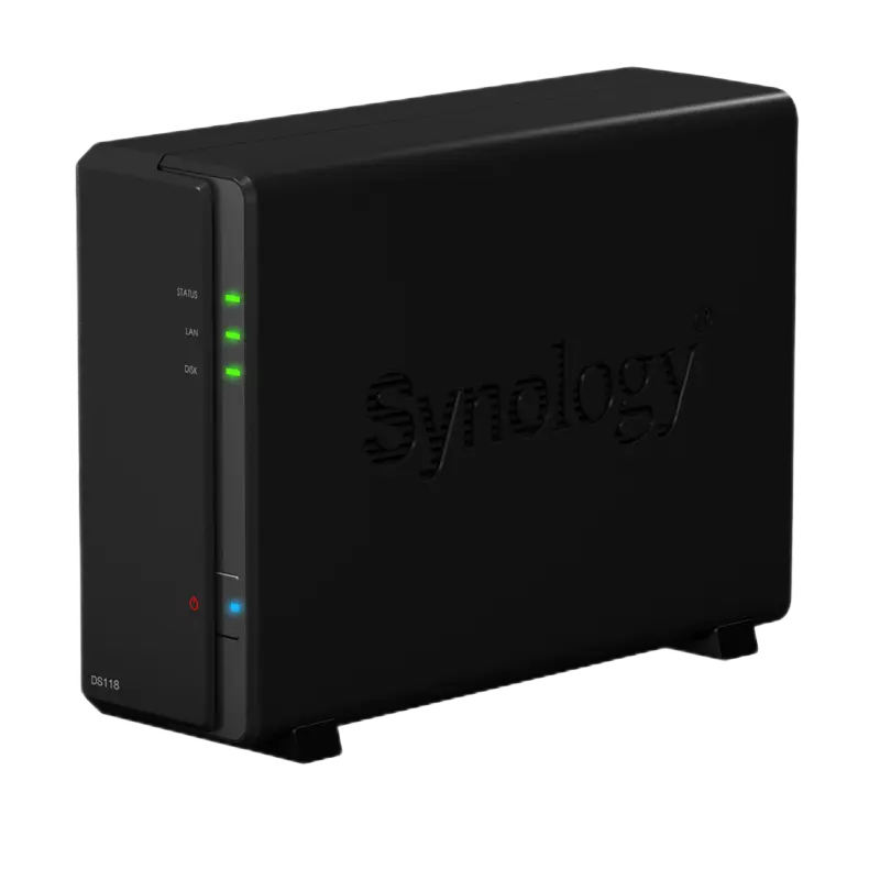 Сетевое хранилище SYNOLOGY DS118 Черный