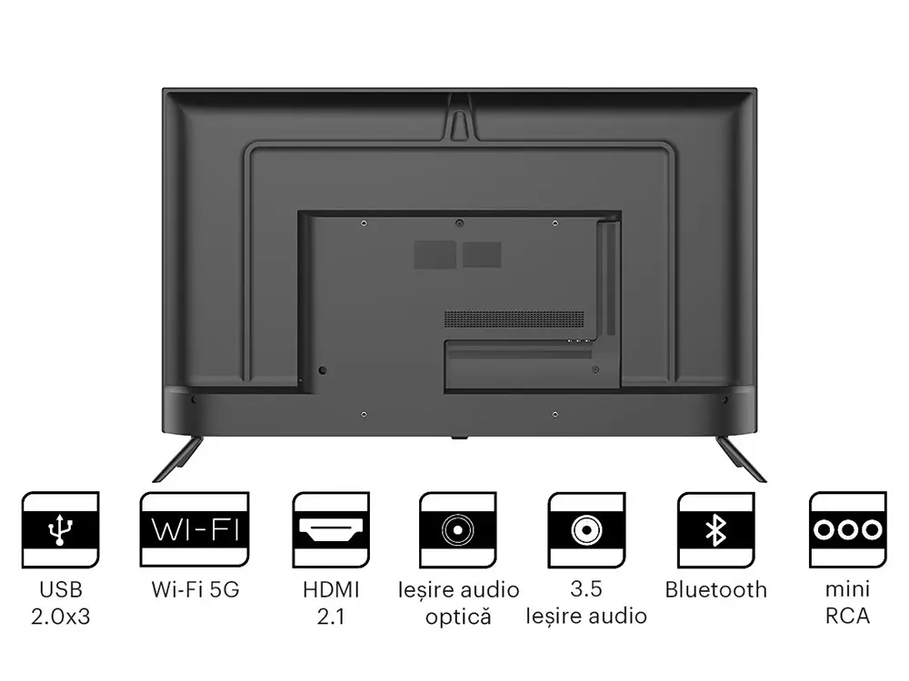 43" LED SMART Телевизор KIVI 43U740LB Черный