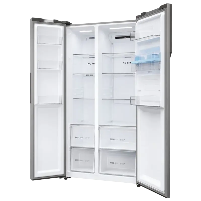 Frigider Haier HSR5918DWMP Platinum Inox
