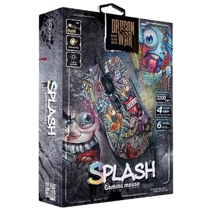 Игровая мышь QUMO Splash Проводное Разноцветный