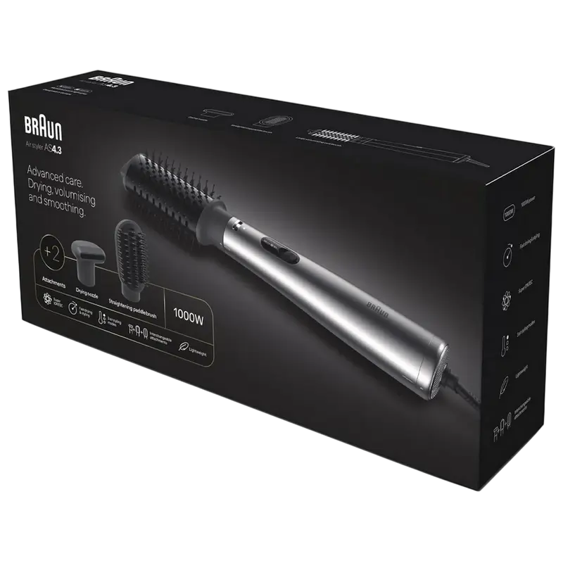 Фен-щётка Braun AS4.3 Серебристый