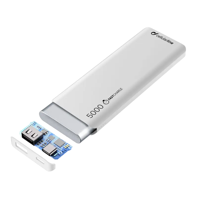 Acumulator extern Cellularline FreePower Slim Alb