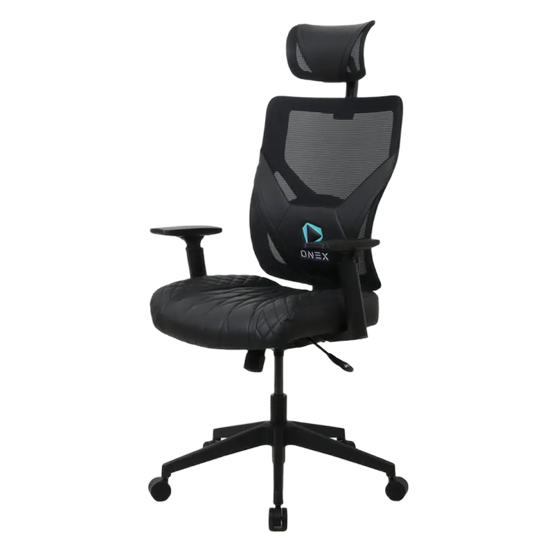 Игровое кресло ONEX GE300 ПВХ Кожа Чёрный