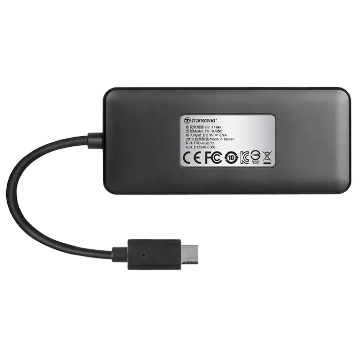 USB-концентратор Transcend HUB5C Черный