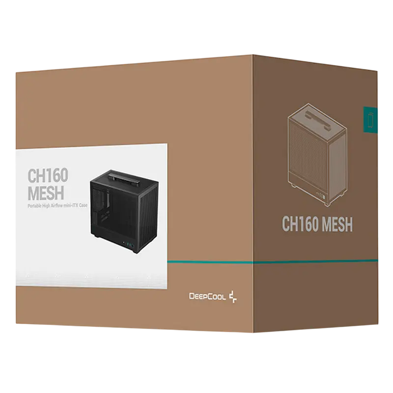 Компьютерный корпус Deepcool CH160 Mini-Tower Черный