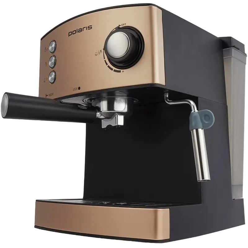 Кофеварка рожковая Polaris PCM 1527E Золотой